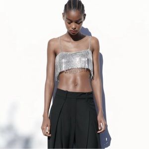 Zara Chain FringeTop